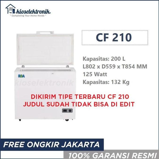 Bestseller- RSA CF220 Chest Freezer 220 Liter - CF 220 - Freezer Daging
