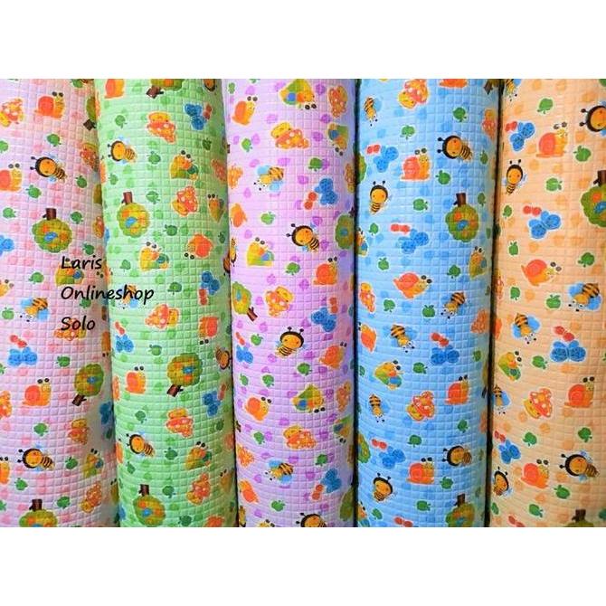 (Good) Perlak Bayi Meteran Lebar 137cm /Alas Bayi Warna Motif/ Perlak Custom/ Perlak Jumbo