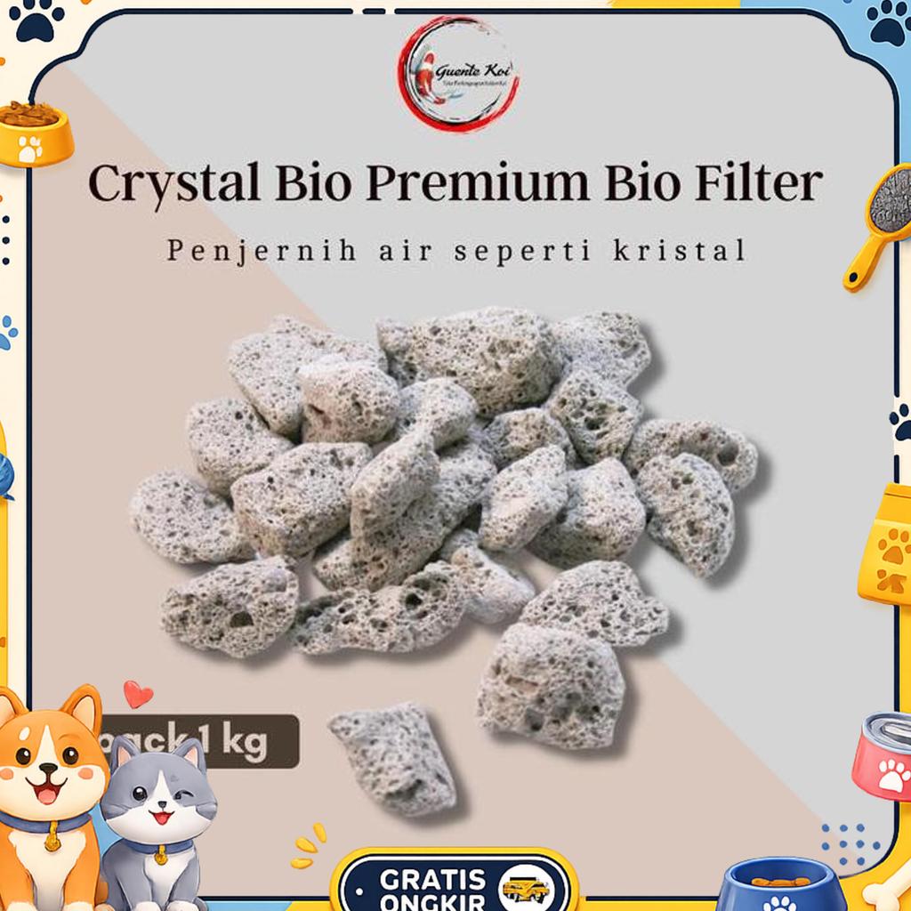 Premium Bio Filter - Media Filter Biologi Crystal Bio Repack 1 Kg