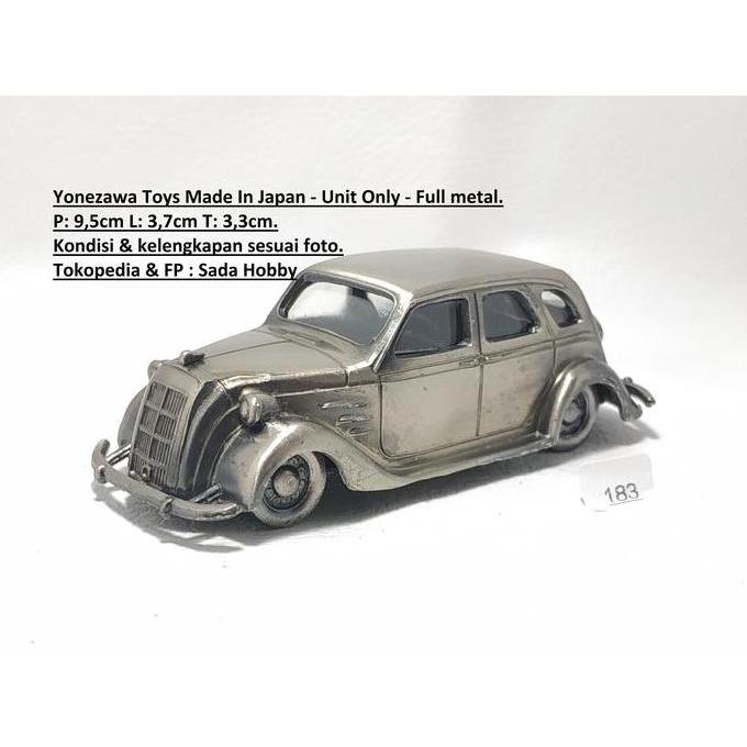 VINTAGE DIECAST YONEZAWA TOYS 1/40 1936 TOYOTA AA PLATED JAPAN UNIT ONLY S2025