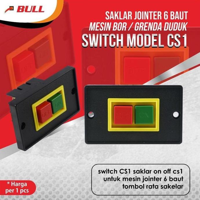 Pilihan - Bultrax Saklar Jointer 6 Baut Mesin Bor/ Grenda Duduk Switch On Off Model Cs1