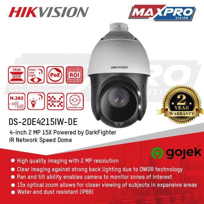 Lens- Ip Camera Ptz Hikvision Ds-2De4215Iw-De