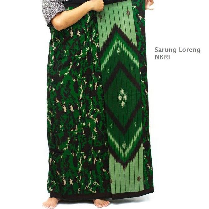 Lansungkirim- Sarung Loreng Muslim Desa Kain Halus Nyaman Motif Brimob,Nkri, Libanon,Kopasus,Malvina