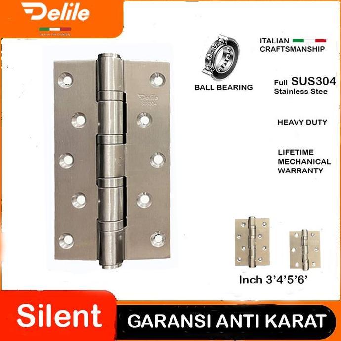 Engsel pintu rumah/Jendela - Engsel tebal - Engsel SUS 304 - Engsel kupu-kupu Delile