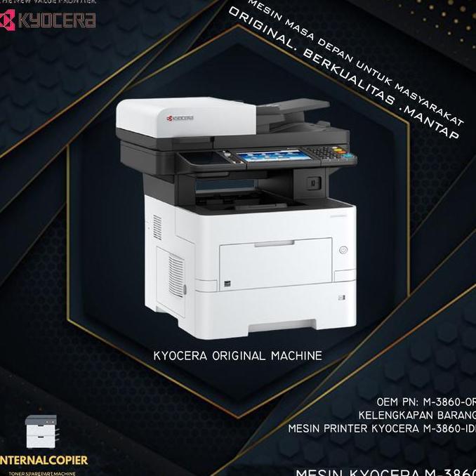 MESIN PRINTER KYOCERA M-3860-IDN PORTABLE ORINAL BARU FOTOCOPY MURAH