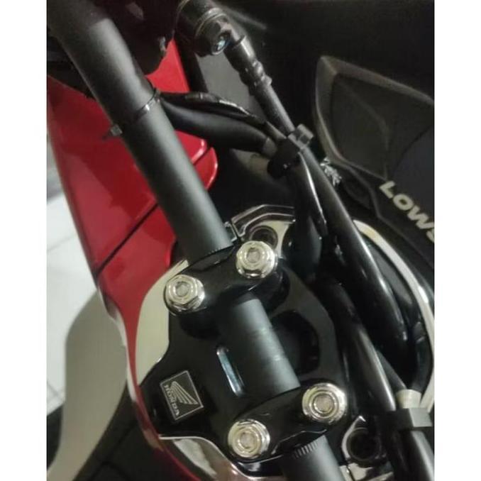 (4Pcs) Baut Probolt Stainless Breket Klem Stang Adv Pcx 150 Pcx Cbu Pcx 160 Model 2Kunci Original He