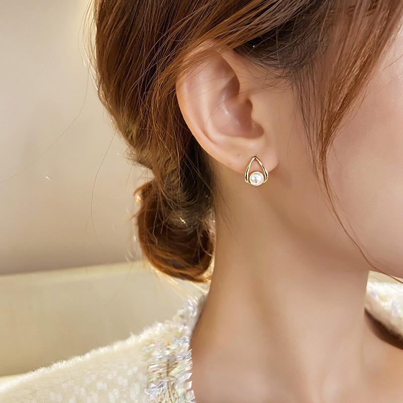Set Anting Wanita Varian Mutiara Motif Anting Stud Tusuk Fashion Wanita Jw36