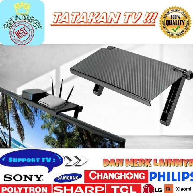 Tatakan Tv rak Tv/monitor pc serbaguna Screen Top Shelf TV/PC bracket tv breket tv braket tv