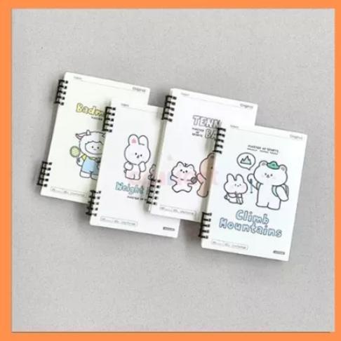 AMENOTEJIKARA WENGU NOTEBOOK SPIRAL B5 KARAKTER HEWAN LUCU VIRAL