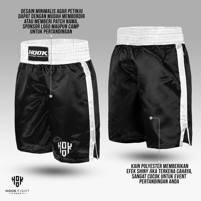Celana Tinju Hook Boxing Short Boxing Pants, Celana Boxing CBH02-ARMY Ready