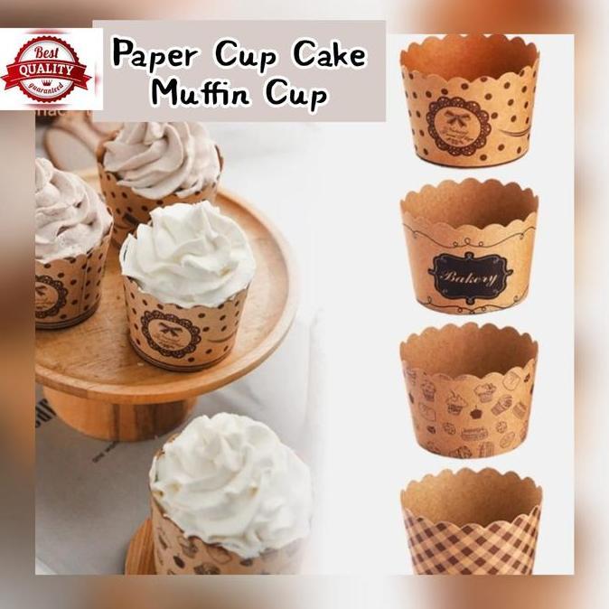PAPER CUP CAKE / MUFFIN CUP LUXURY ~ FOOD GRADE (COKLAT)