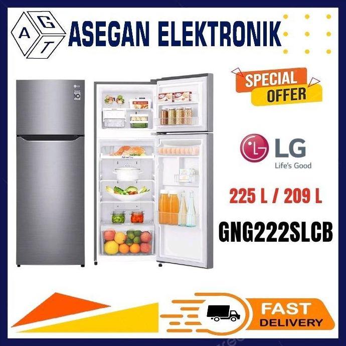 Goodseller- LG GN-G222SLCB KULKAS 2 PINTU GNG222SLCB GN-G222 GNG222 222SLCB