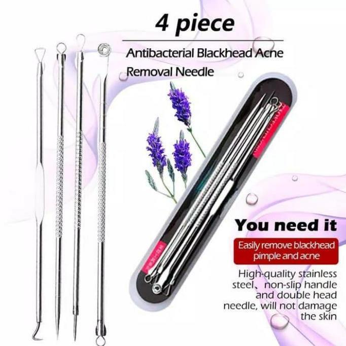 pencetan komedo jerawat 4pcs ekstraktor komedo acne pimple