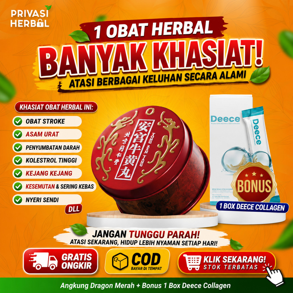 Obat Stroke, Asam Urat, Kesemutan, Kolestrol Angkung Dragon Merah Obat Cina Stroke Kejang Kejang Ang