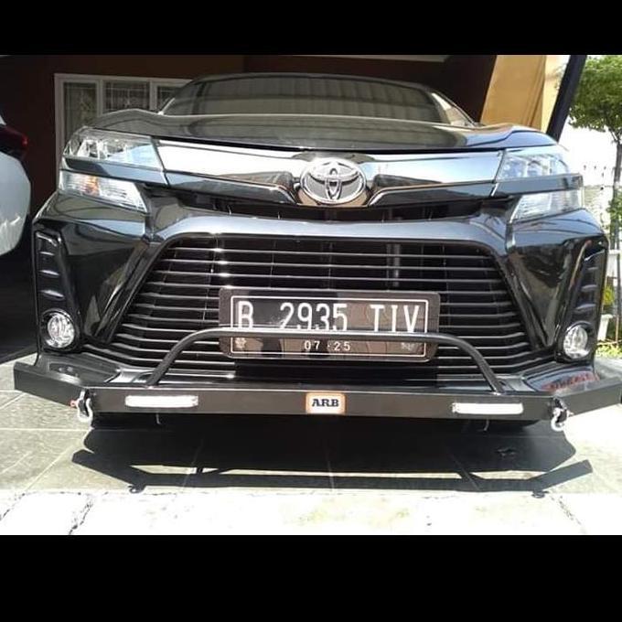 Paketan Tanduk Depan Belakang Mobil Avanza / Xenia / Veloz 2019 - 2021 Model Towing Bar Merek Arb Ko