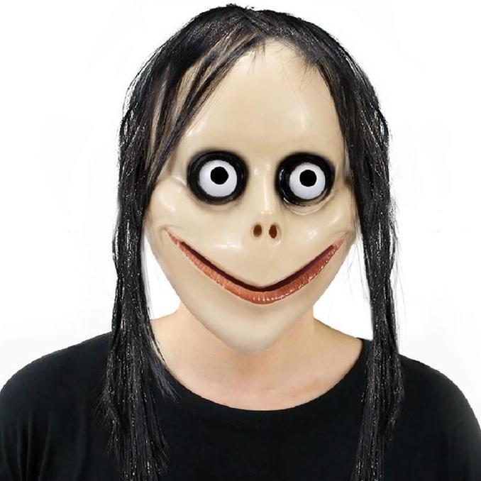 SKYNANI Topeng Hantu / Mask Cosplay / Topeng Psikopat Seram / Masker Seram