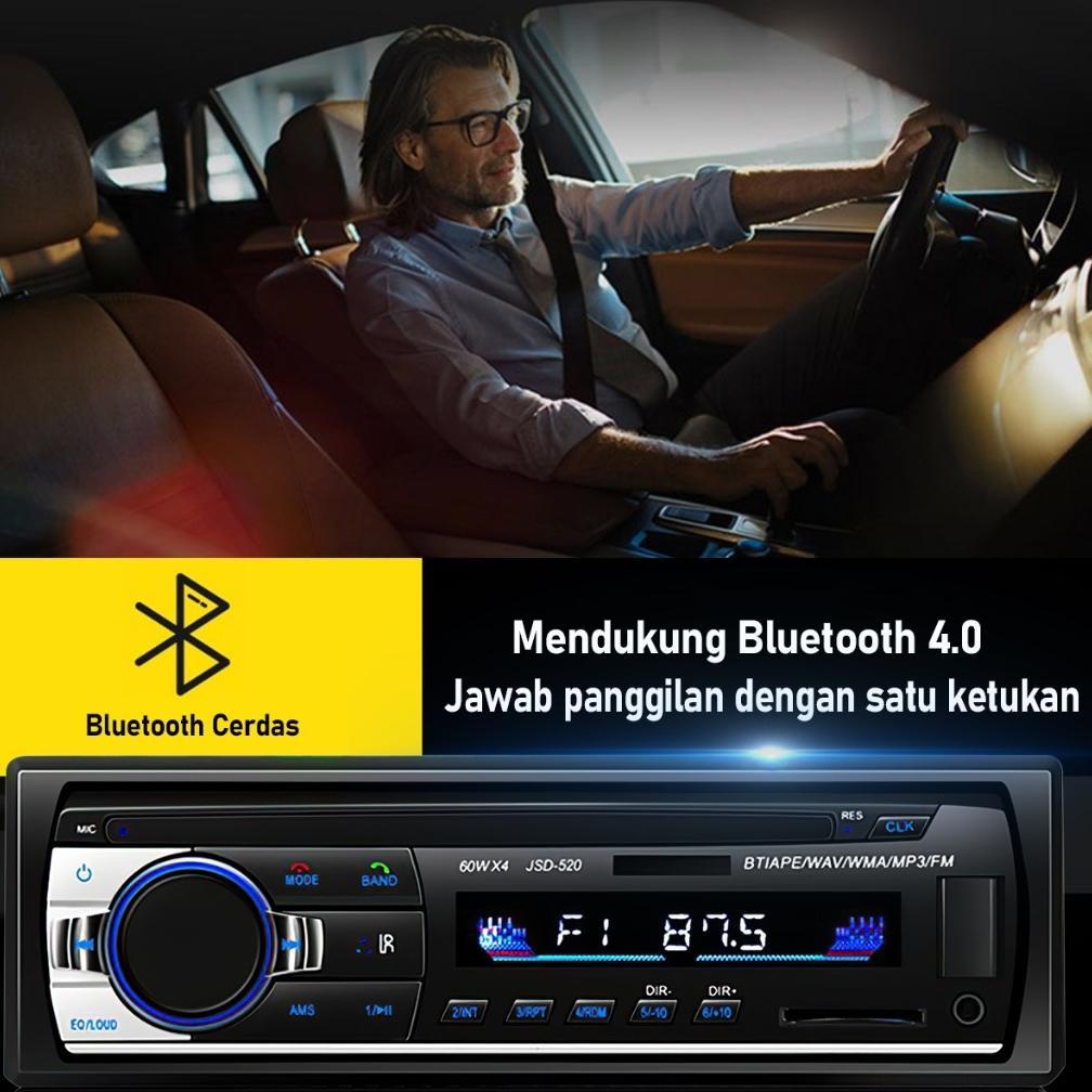 (Stok Siap)Tape Mobil Ori Singe Din Head Unit Tape Audio Radio Mobil Multifungsi Bluetooth USB MP3 F