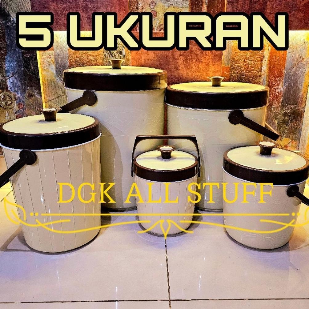 Termos Tempat Wadah Nasi Rice Es Batu Lilin Ice Bucket Tahan Panas Dingin Lama Plastik USA Jumbo Bes