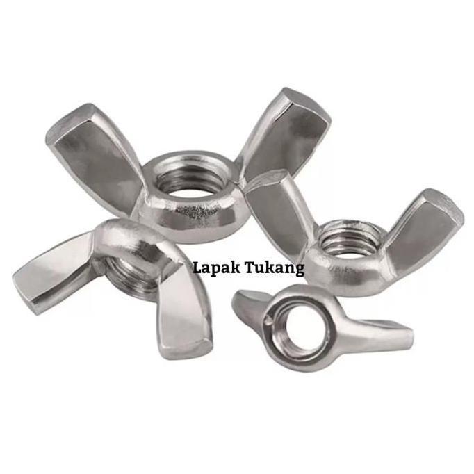 Wing Nut M4 Mur M 4 Stainless 304 Mur Sayap Ready