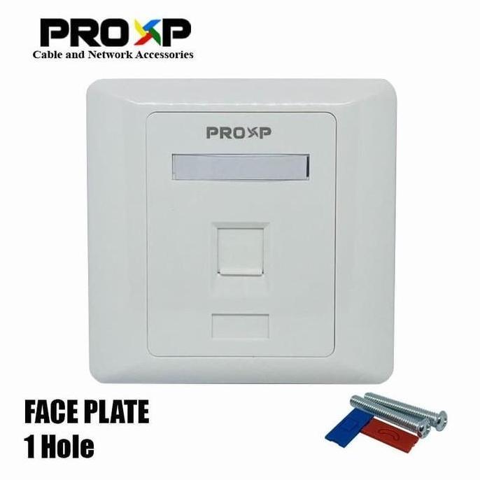 Goodseller- Face Plate - Face Panel RJ45-RJ11 PROXP 1 Hole