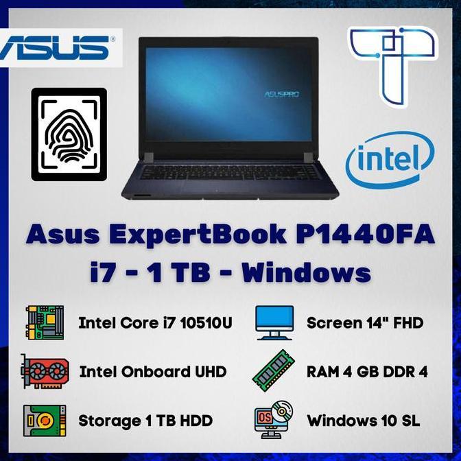Goodseller- Laptop Notebook Asus Expertbook P1440FA - i7 - 1 TB HDD - Win