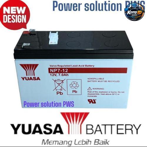 Baterai Aki Kering Yuasa 12v 7Ah Aki Kering Ups Yuasa Np7-12 12V 7Ah