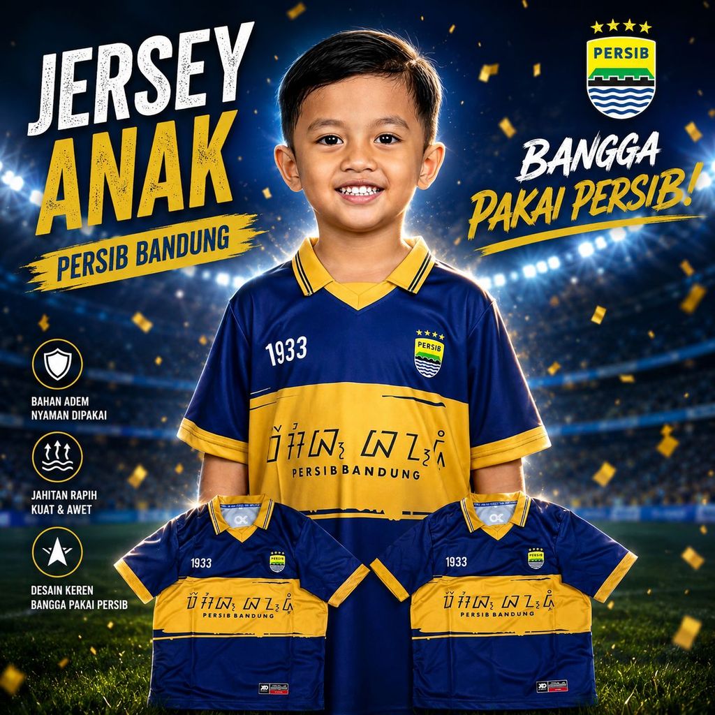 Jersey Persib Anak Fantasy Vintage