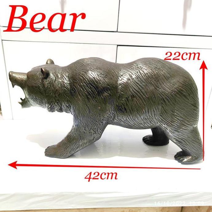 >>>>>] patung beruang perunggu bronze bear
