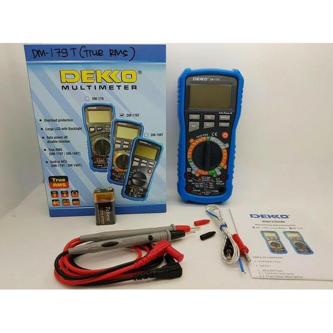 TERBARU - Dekko DM-179T Digital Multimeter Dekko DM179T Multitester Dekko DM179