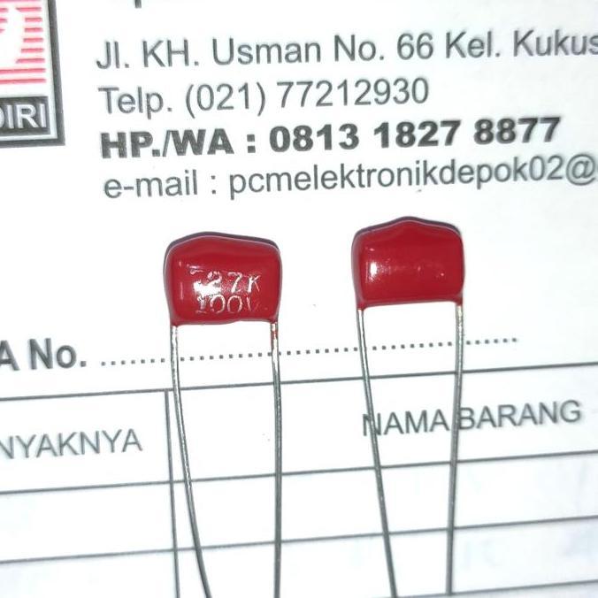 KAPASITOR 274 270NF 274 270 NF 100V 100 V PCMED