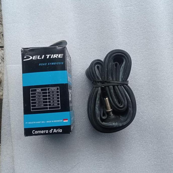 Bike- Ban Dalam 26 X 1.75 1.90 1.95 2.10 2.125 26X1.75 26X2.125 175 2125 Deli Tire Sllow Presta Fv 3