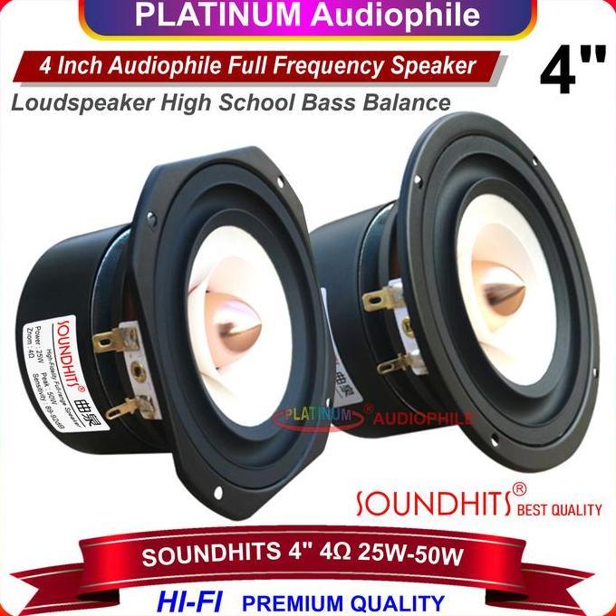 Speaker Full Range 4 Inch Fullrange Speker 4" 25W-50W Soundhits Sq-403