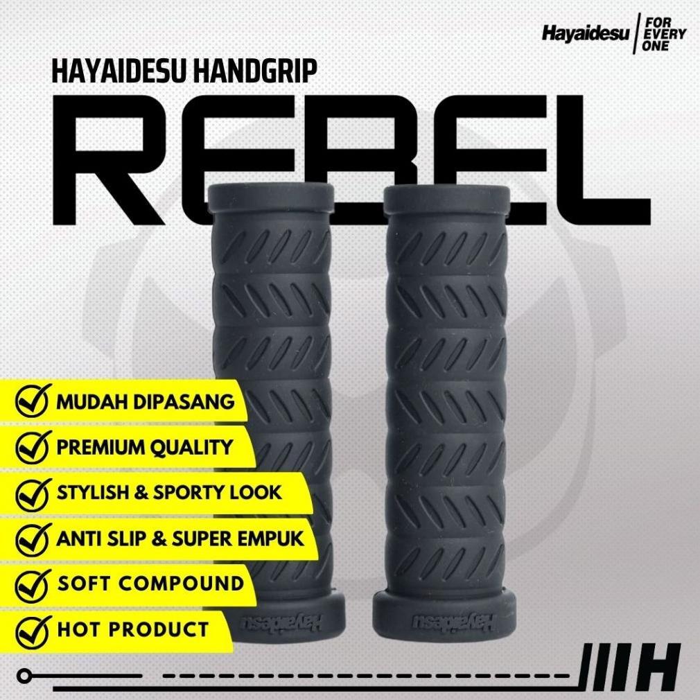 Hayaidesu Handgrip REBEL - Hand Grip Motor Klasik & Custom XSR , W175 , Vulcan , Rebel ,  Enfield , 