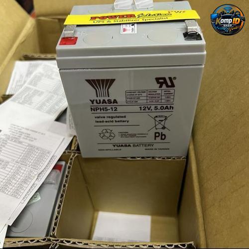 Aki Baterai Kering Yuasa 12V 5Ah Yuasa Battery NPH5-12 12V 5Ah )