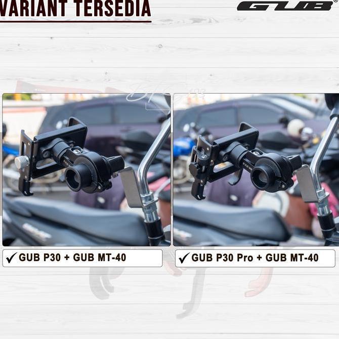 HARGA DISC - Paket GUB P30 / GUB P30 PRO Holder Handphone + Bracket Spion GUB MT-40