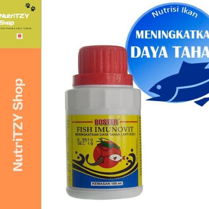 BOSTER FISH IMUNOVIT BOSTER 100 ML VITAMIN IKAN