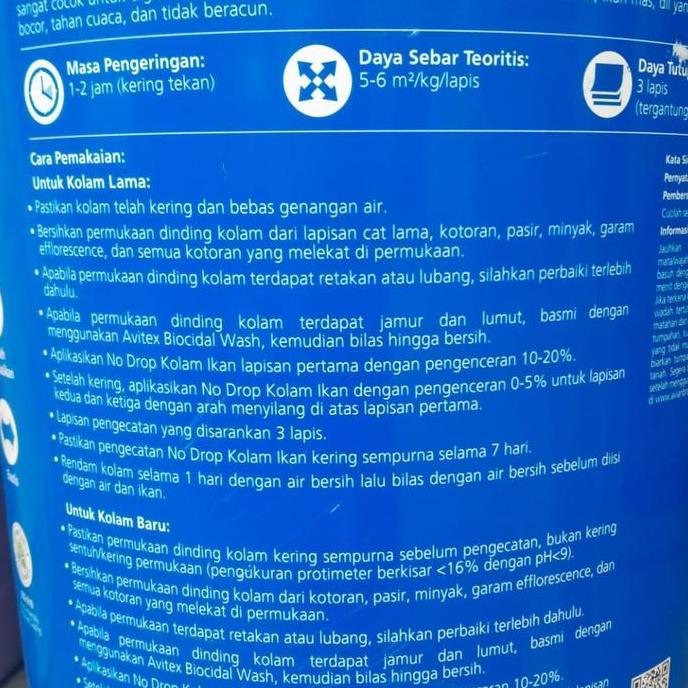 Cat Kolam Ikan No Drop Kolam Ikan Pail