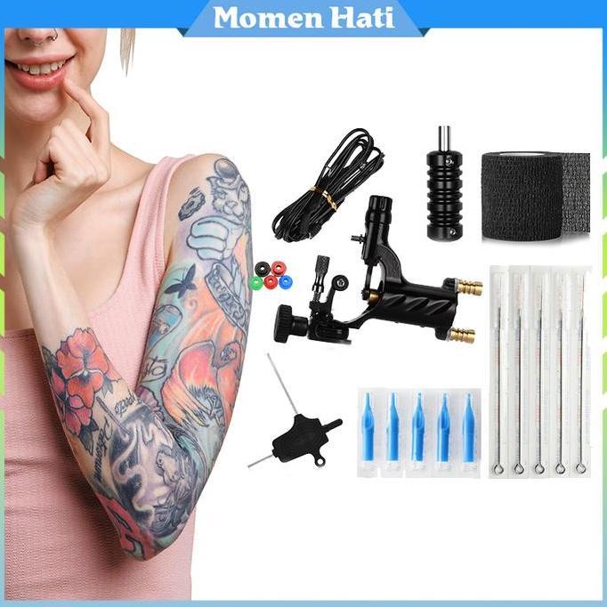 HASKON Alat Tattoo Rotary Full Set / Tatto Kit / Mesin Tato Full Set