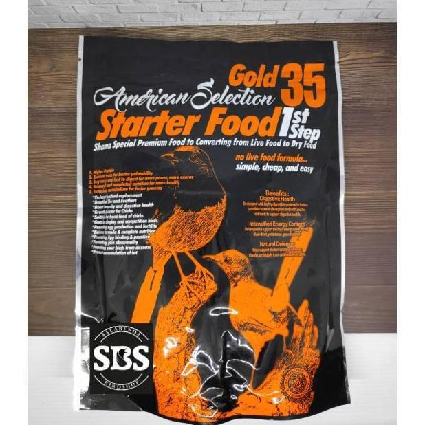 AMS GOLD 35 STEP 1 PAKAN MURAI JAWARA BENTUK VOER HALUS 250 GR