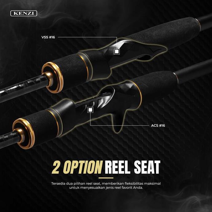 // JORAN KENZI SEAGLE 702 ULTRALIGHT SPINNING BAITCASTING 210CM SOLID CARBON FUJI GUIDES 2-6LBS 3-8L
