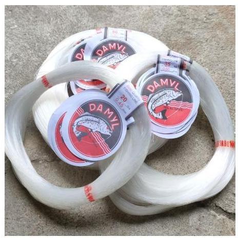 SENAR PANCING - SENAR DAMYL / SENAR DAMYL WARNA PUTIH CLEAR PANJANG 250M / UKURAN 2-10LBS