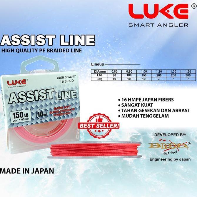 SENAR TALI PANCING KEVLAR LUKE ASSIT LINE (MERAH)