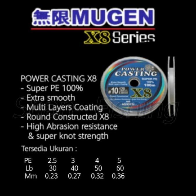 SENAR PE MUGEN POWER CASTING X8