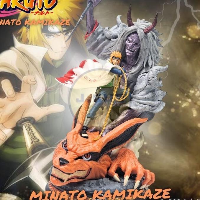 Action Figure Minato Kamikaze Kurama Statue Naruto Clouds Studio
