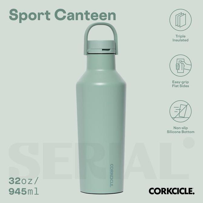 CORKCICLE Sport Canteen 32oz - Thyme