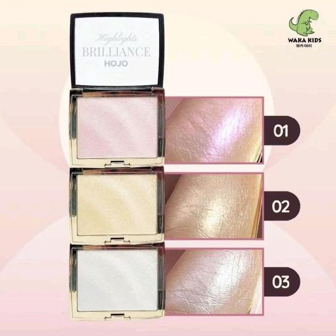 (BPOM) Hojo Highlighter Brilliance Pallete Gliter Original 100% Hojo Blush On Make Up
