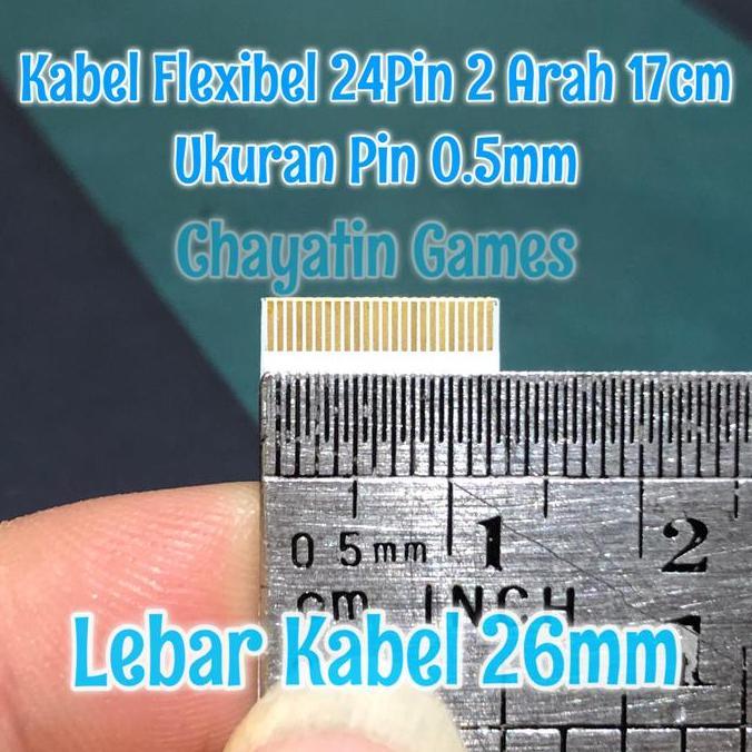 Game- Kabel Flexibel Mekanik Ps3 - Bd Rom Ps3 Slim 24 Pin Model 2 Arah 17Cm