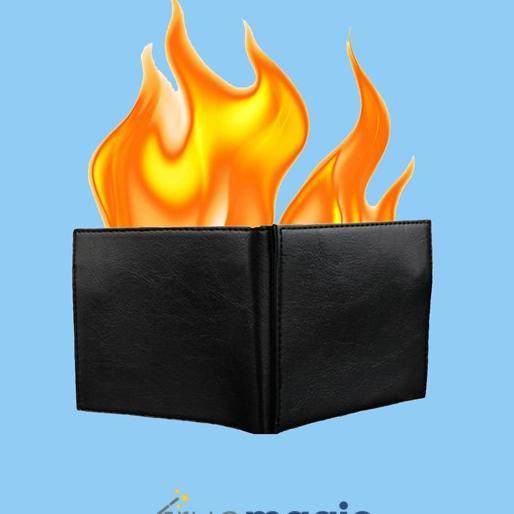 Dompet Api Fire Wallet (Alat Sulap, Dompet Sulap)