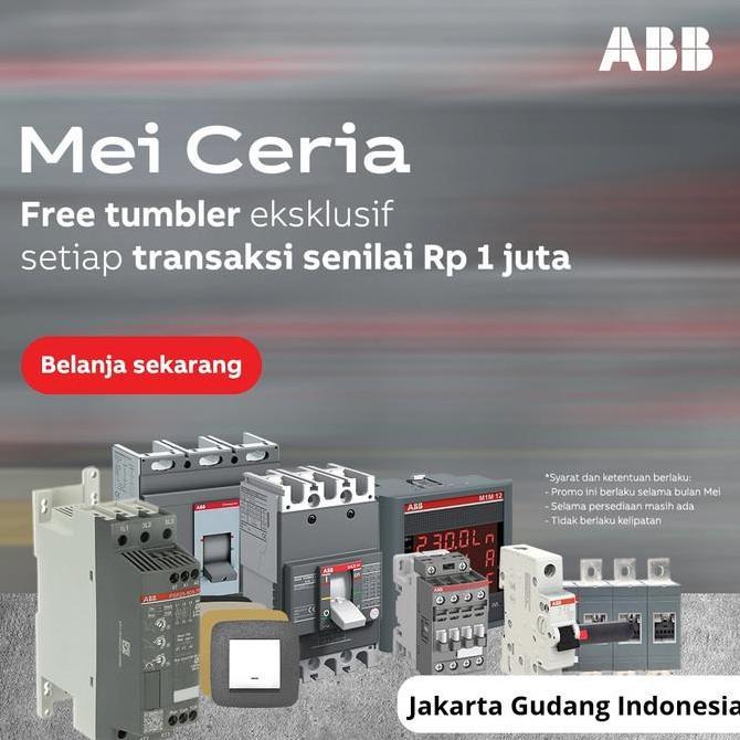 ABB CONTACTOR 3P 12A 1NC AX12-30-01-85 380-400VAC (TERBAIK) (TERBARU) (TERMURAH)