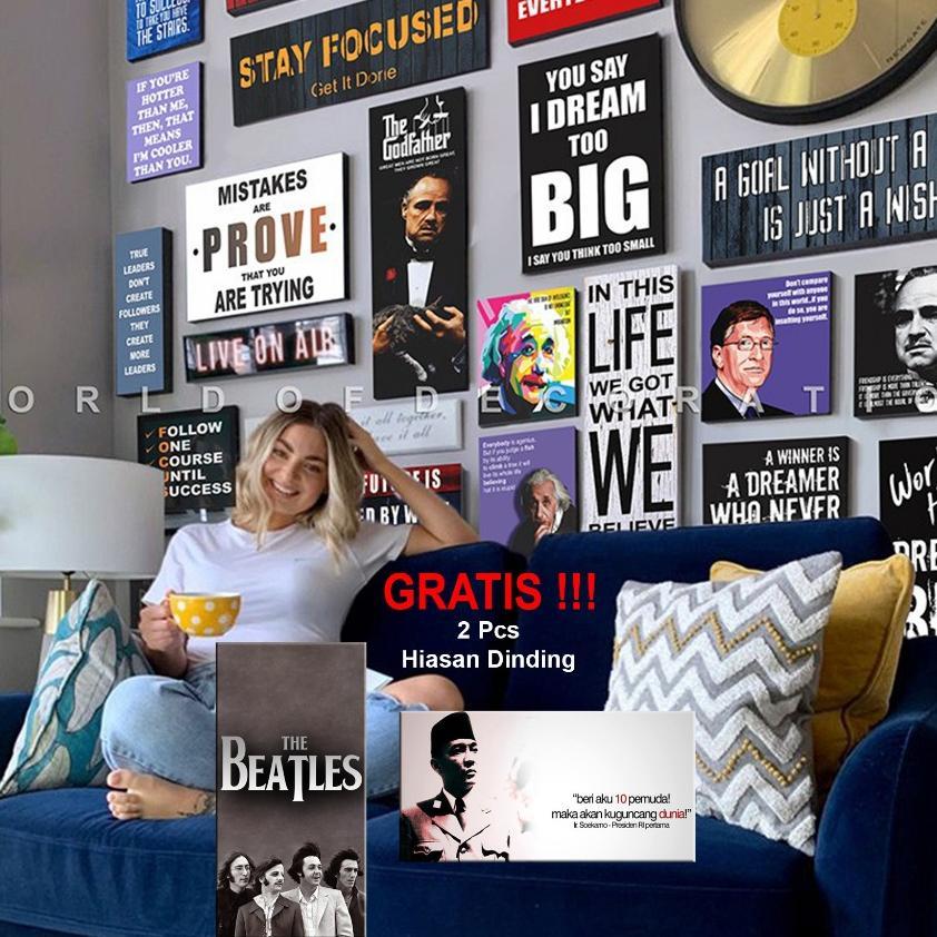 1 Set/ 20 Pcs Pajangan Dinding Podcast Deddy Corbuzier